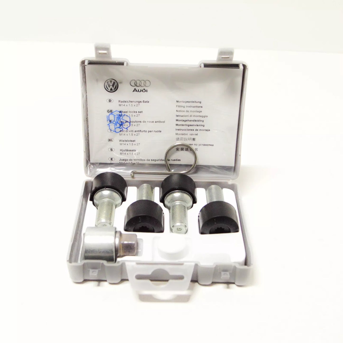 NEW VOLKSWAGEN GOLF MK7 ESTATE WHEEL LOCK BOLTS SET 5Q0698137