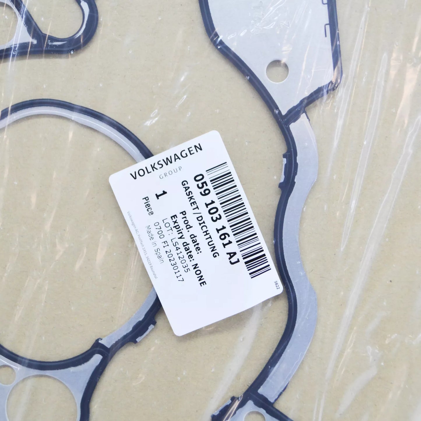 NEW AUDI A4 B8 FRONT TIMING COVER GASKET 059103161AJ