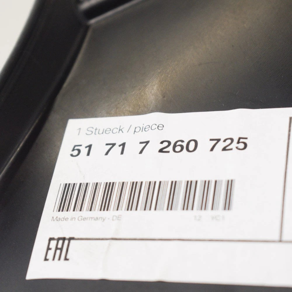 NEW BMW 3 F30 FRONT LEFT WHEEL ARCH LINER 51717260725 7260725 ORIGINAL