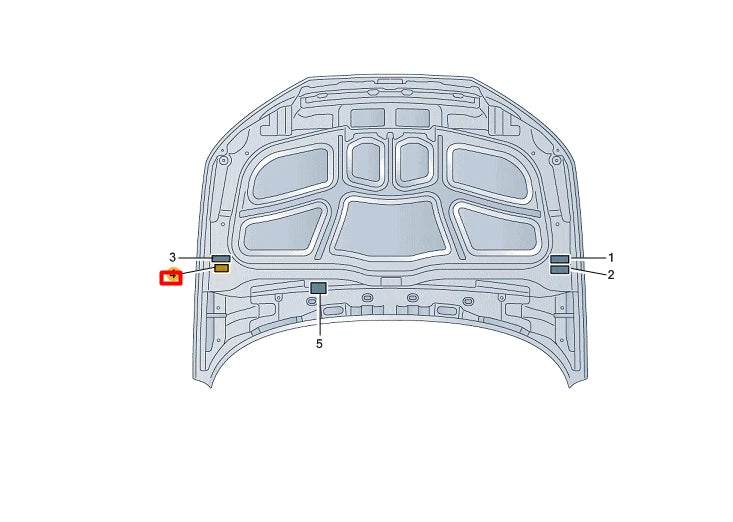 NEW AUDI A4 AVANT B9 EMISSION VALUES DATA PLATE 06M010533C ORIGINAL