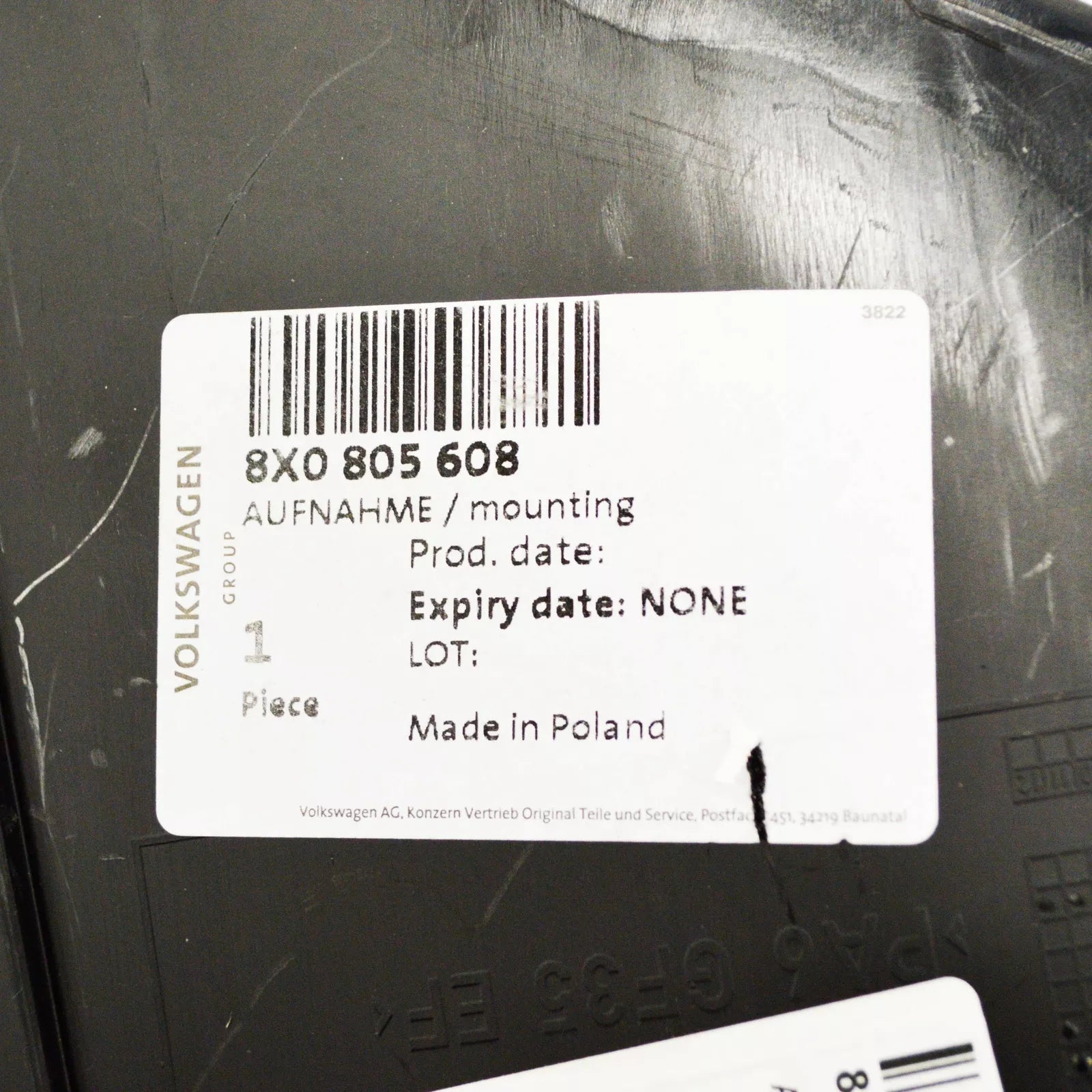 NEW AUDI A1 8X RIGHT HEADLIGHT BRACKET HOLDER 8X0805608