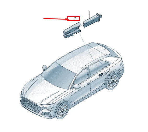 NEW VW TOUAREG CR TYRE PRESSURE CONTROL UNIT RETAINER 4M0907249C
