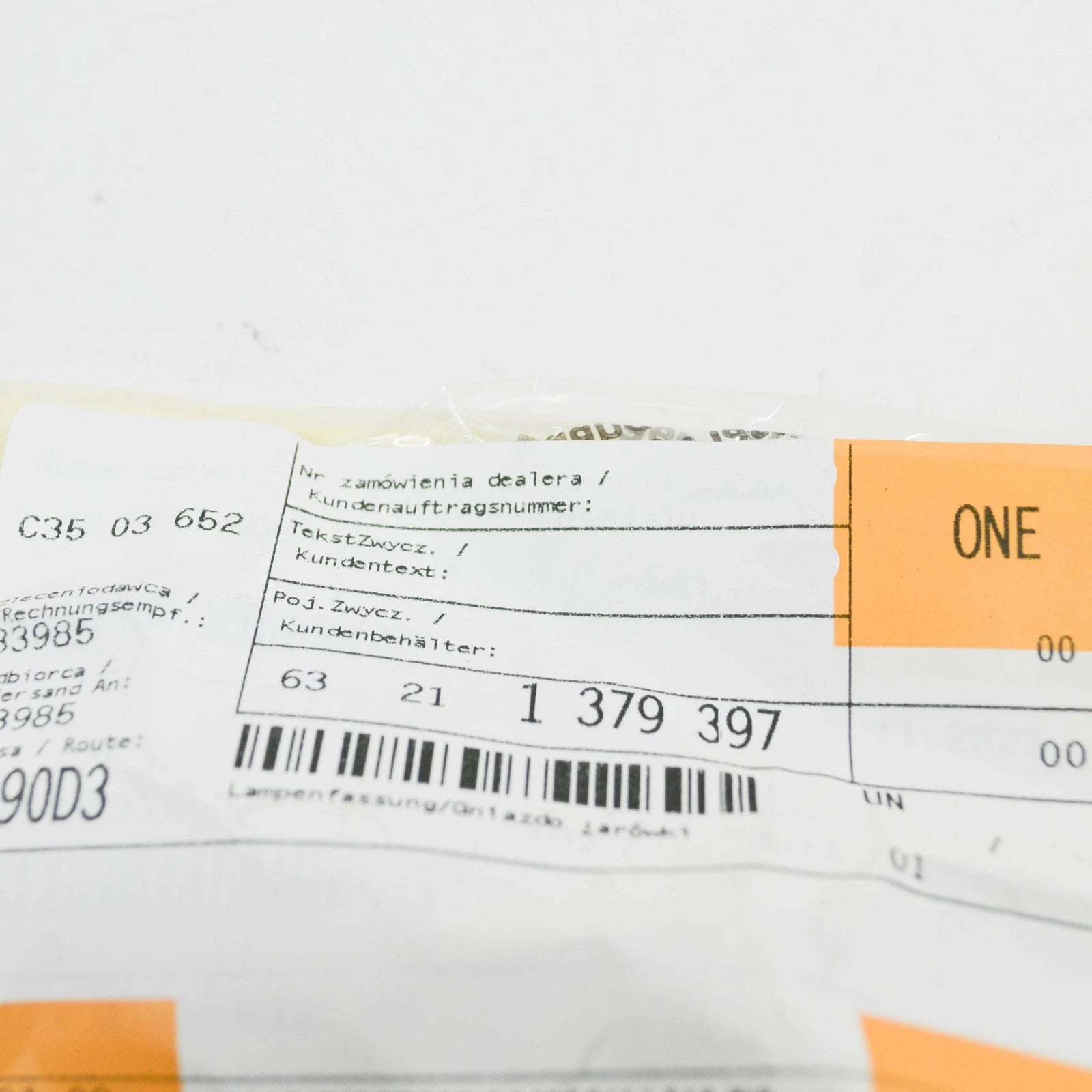 NEW BMW Z3 COUPE E36 TAIL LIGHT BULB SOCKET 63211379397 1379397 ORIGINAL