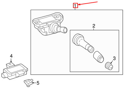 NEW MERCEDES-BENZ E W213 TIRE PRESSURE SENSOR TPMS A0009052102 ORIGINAL