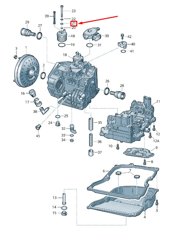 NEW AUDI Q3 8U OIL SUMP VALVE BODY WASHER 001301093B ORIGINAL