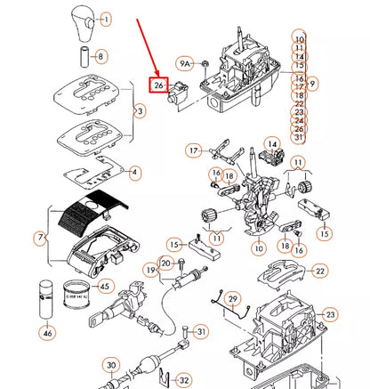NEW AUDI A4 B7 SHIFT LOCK SOLENOID 8E0927353A ORIGINAL