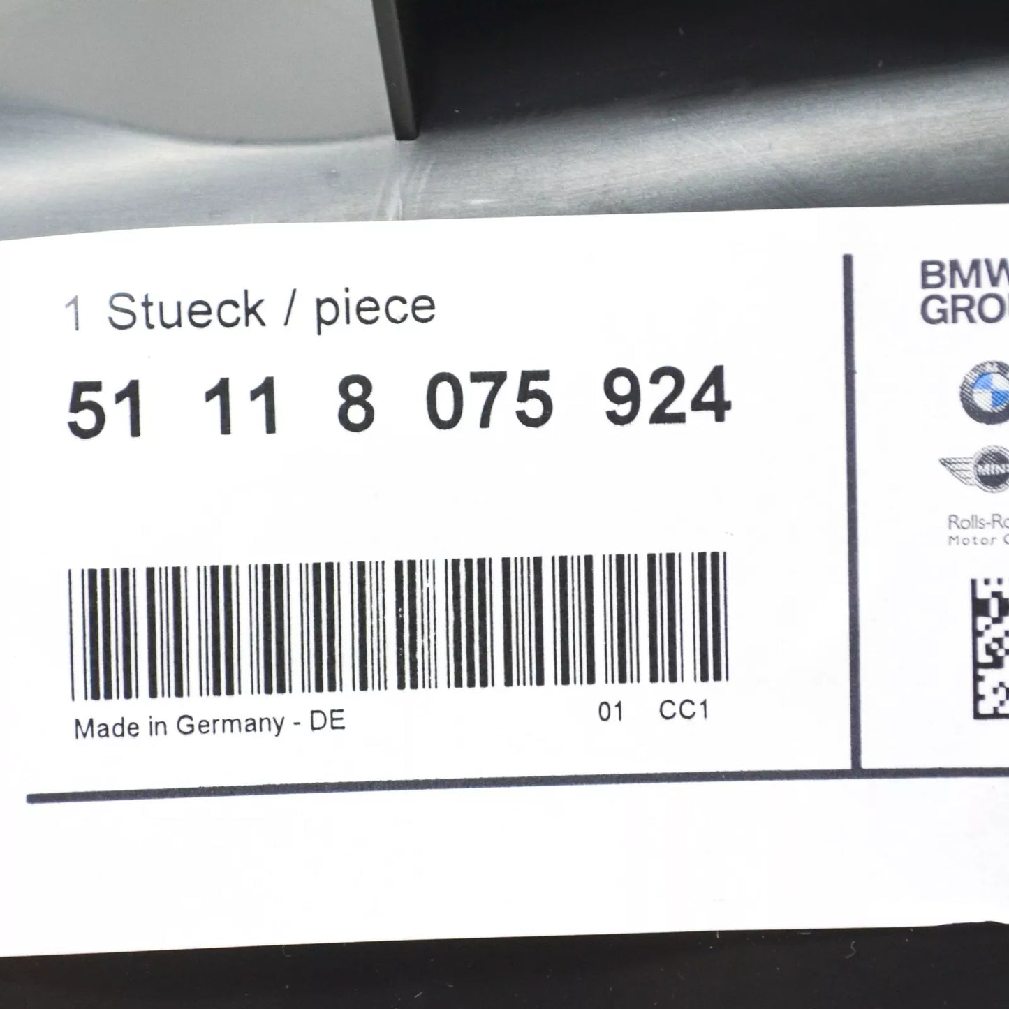 NEW BMW X1 F48 FRONT LEFT RADIATOR AIR DUCT 8075924 51118075924 ORIGINAL