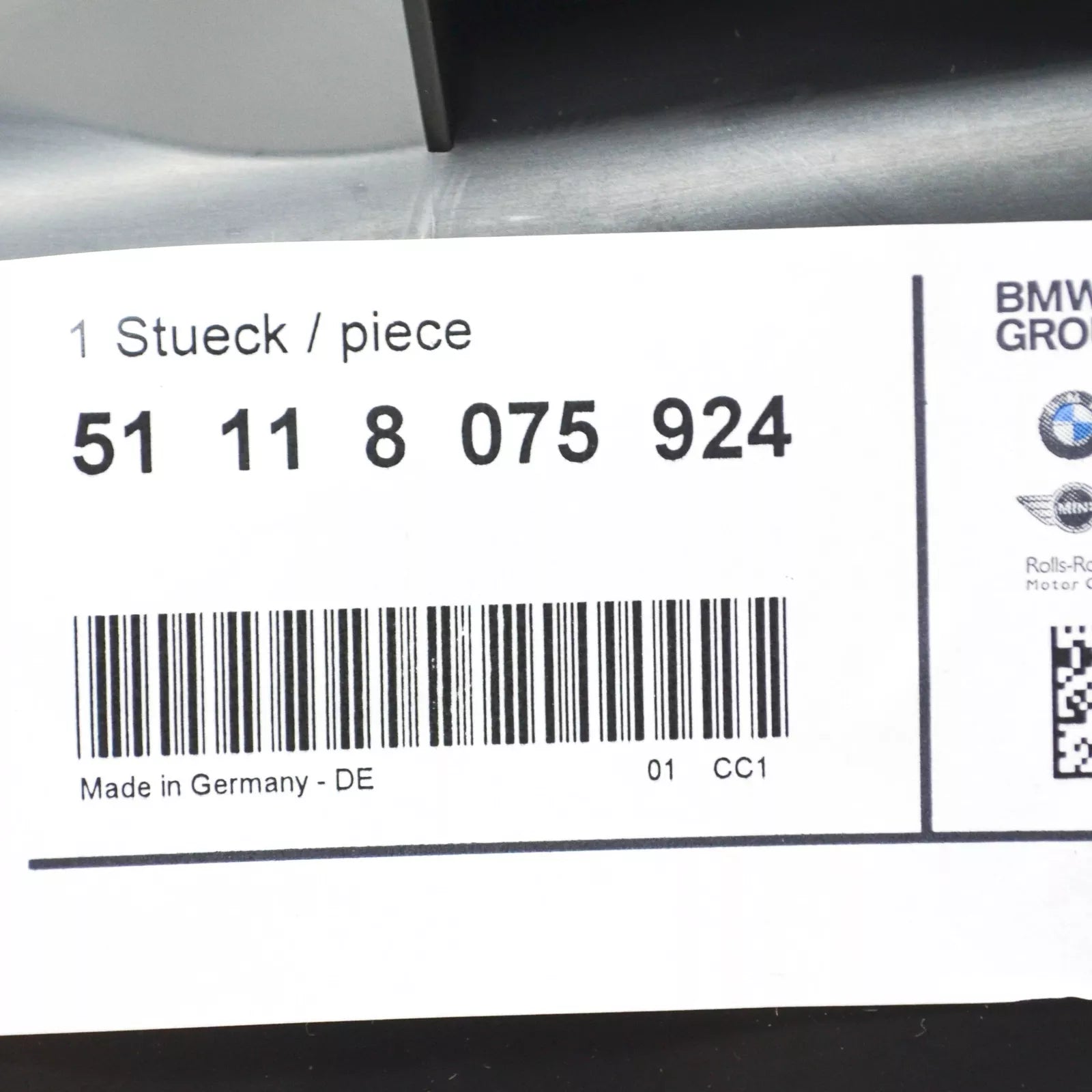 NEW BMW X1 F48 FRONT LEFT RADIATOR AIR DUCT 8075924 51118075924 ORIGINAL