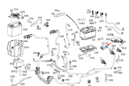 NEW MERCEDES-BENZ SPRINTER W906 BATTERY MOUNT BRACKET A9065410400 ORIGINAL