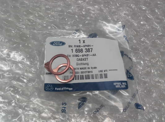 new ford mondeo mk4 turbo oil feed pipe gasket 1698387 bg9q-9p431-aa original
