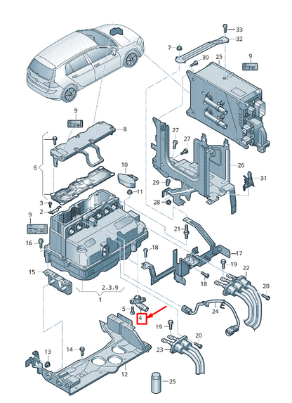 new vw golf vii 5g mk7 engine coolant feed connection 5g0121131 original
