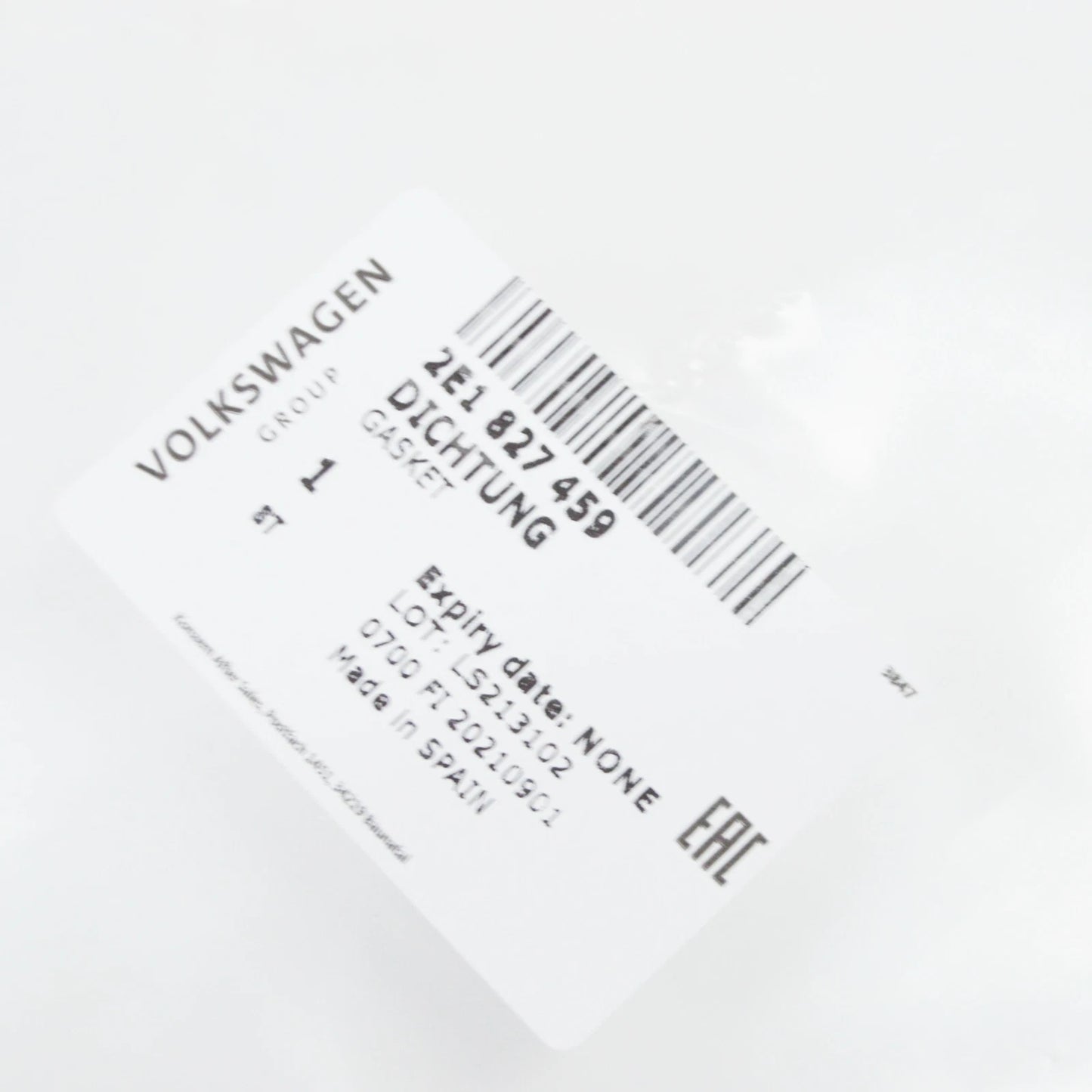 NEW VWOLKSWAGEN CRAFTER 2F REAR WING DOOR CENTER SEAL 2E1827459 ORIGINAL