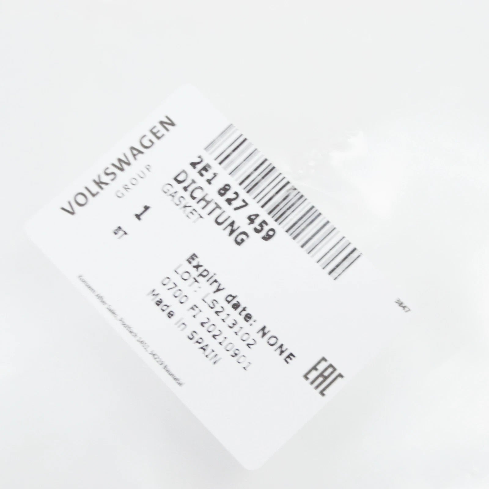 NEW VWOLKSWAGEN CRAFTER 2F REAR WING DOOR CENTER SEAL 2E1827459 ORIGINAL