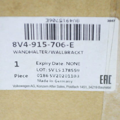 NEW AUDI A3 8V CHARGER WALL BRACKET 8V4915706H ORIGINAL