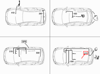 new mercedes-benz cla c117 hitching mechanism wiring harness a1175409108