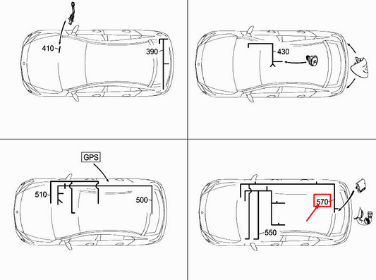 new mercedes-benz cla c117 hitching mechanism wiring harness a1175409108