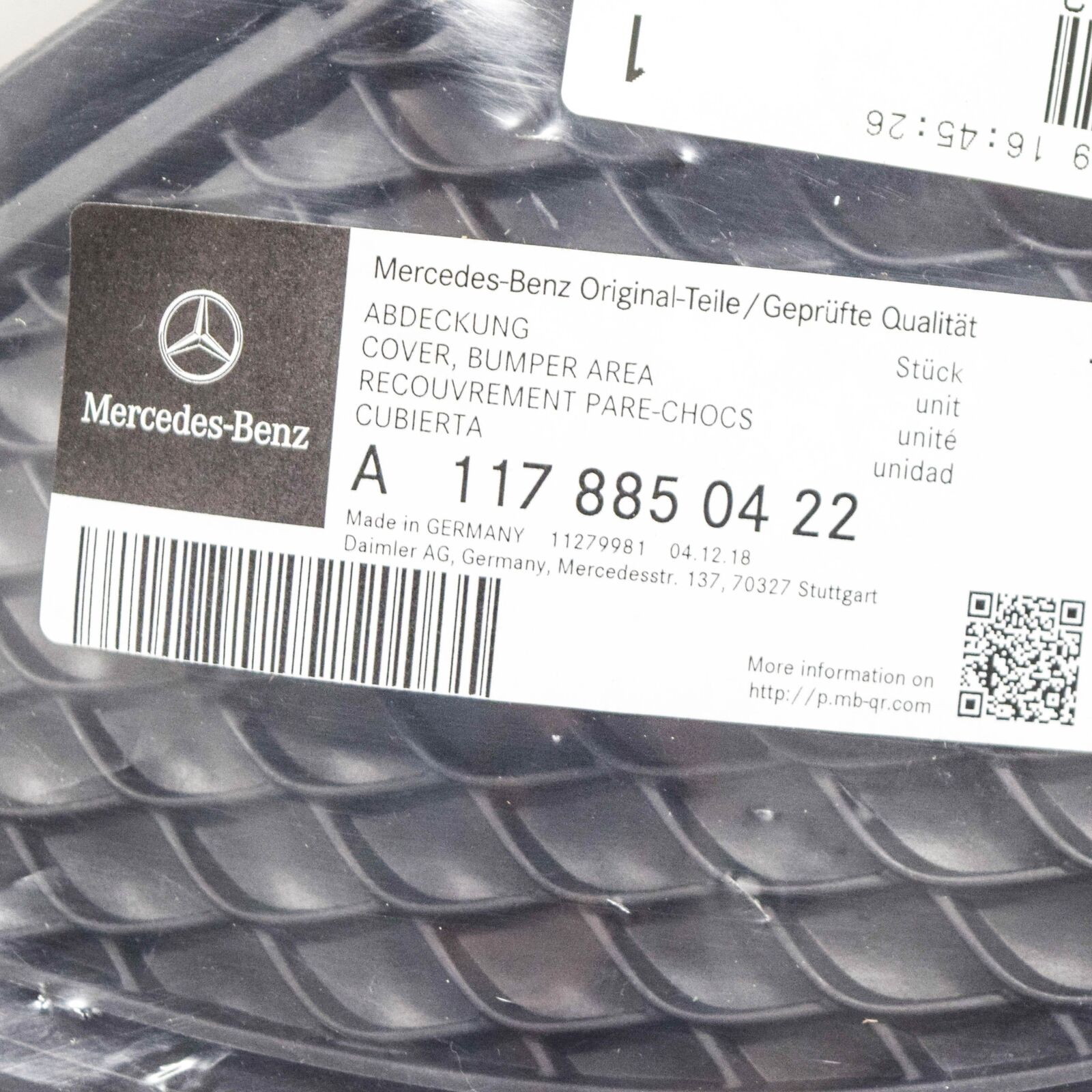 NEW MERCEDES-BENZ CLA COUPE C117 FRONT BUMPER RIGHT GRILLE A1178850422 ORIGINAL