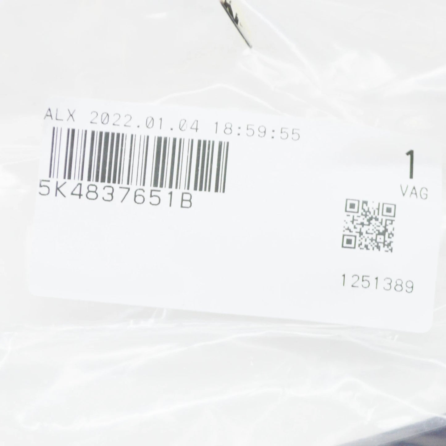 NEW VW GOLF MK5 1K DOOR SEAL OUTER LEFT LOWER W'STRIP 5K4837651B ORIGINAL