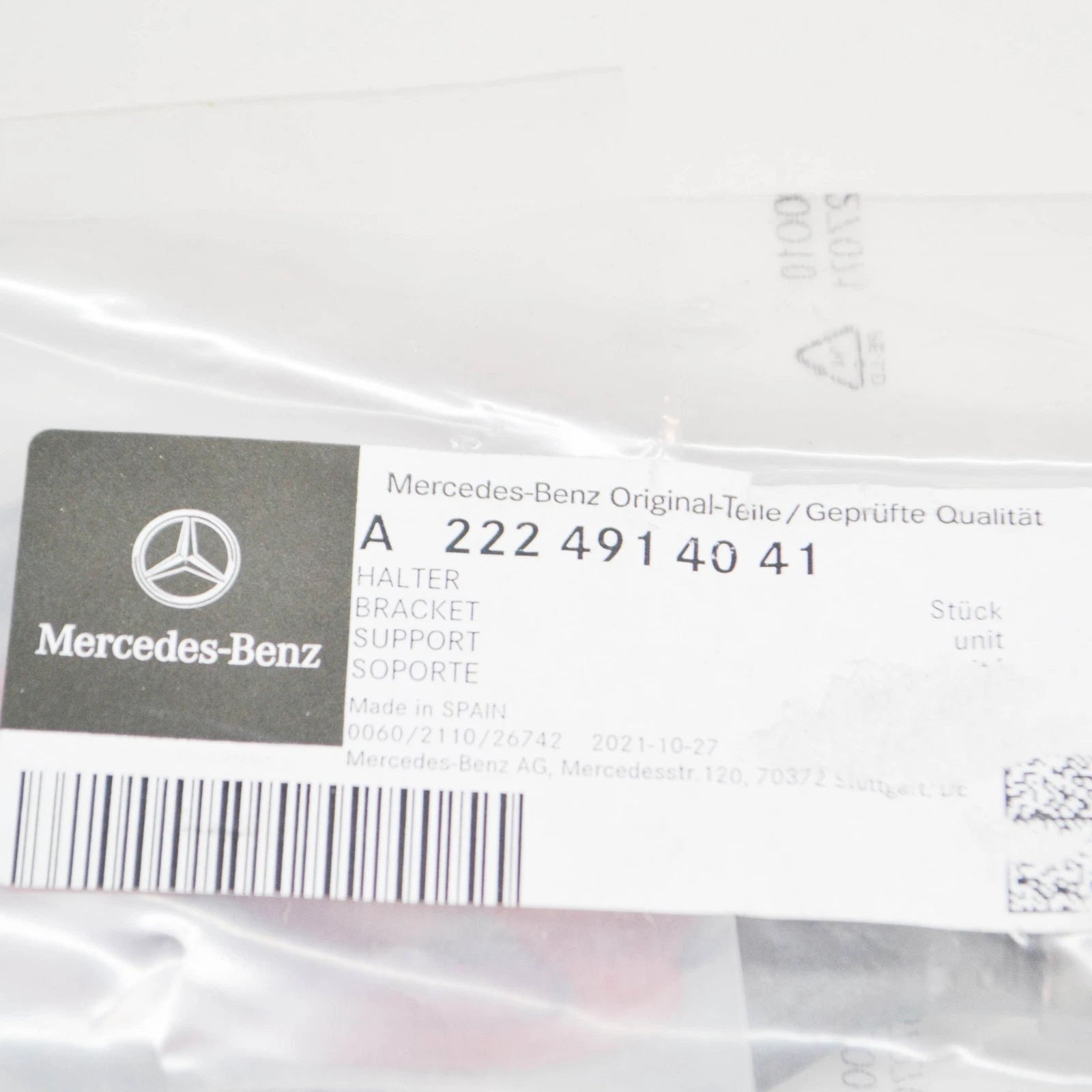 NEW MERCEDES-BENZ S W222 EXHAUST CENTER MUFFLER BRACKET A2224914041 ORIGINAL