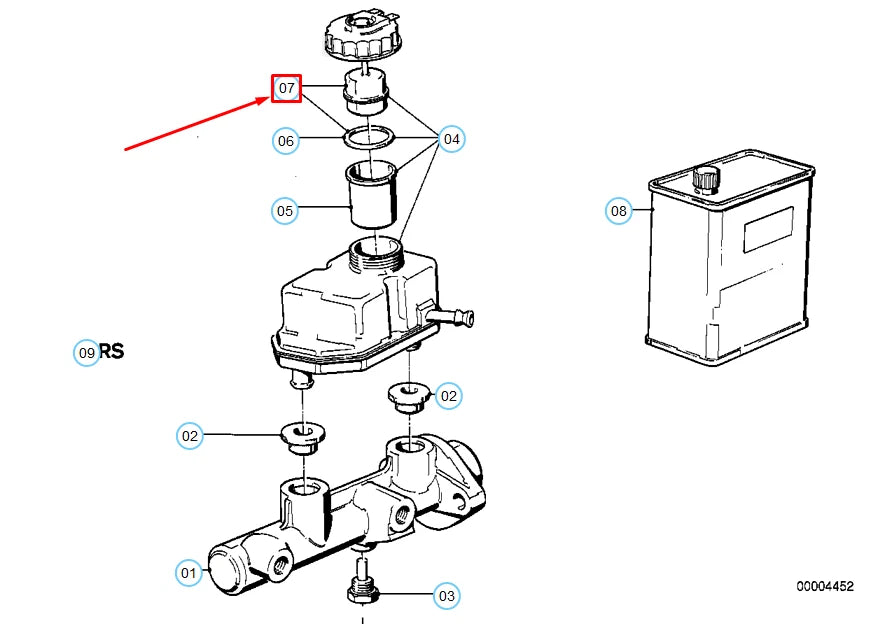 NEW BMW 5 E34 BRAKE CAP WARNING SWITCH 34321162810 1162810 ORIGINAL
