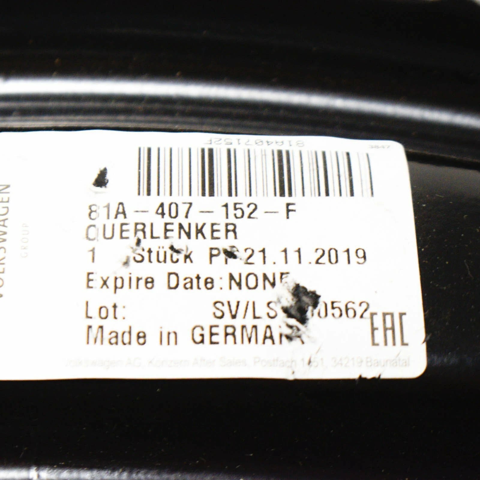 NEW AUDI S3 8V FRONT RIGHT LOWER CONTROL ARM 81A407152F ORIGINAL