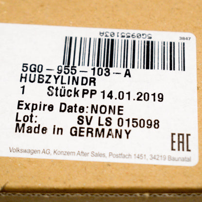 NEW VOLKSWAGEN GOLF MK7 LEFT WASHER HEADLIGHT NOZZLE SPRAY 5G0955103A ORIGINAL