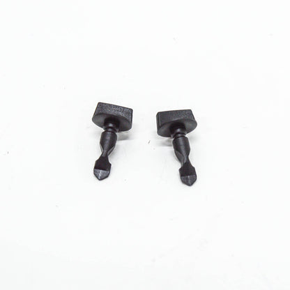 new audi a1 mk1 rear bumper tow eye cover clip pin 2 pieces 6q0807643 original