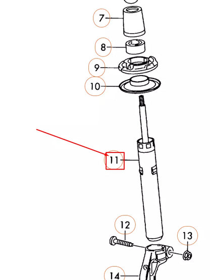 NEW AUDI Q5 8R FRONT GAS SHOCK ABSORBER 8R0413031G ORIGINAL