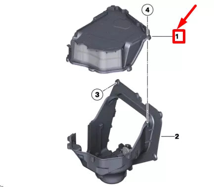 NEW BMW 5 F10 BLOWER HOUSING COVER WITH COARSE FILTER RHD 64119216223 ORIGINAL