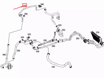 NEW MERCEDES-BENZ CLS C257 ENGINE HEATING ELEMENT LINE A2535060800 ORIGINAL