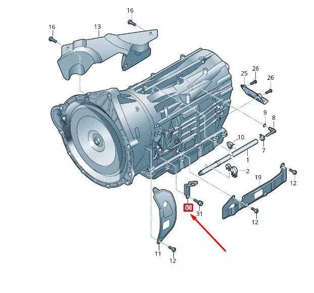 NEW VW TOUAREG 7P MK2 GEAR HOUSING ABUTMENT 0C8713281