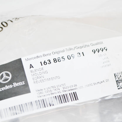 NEW MERCEDES-BENZ ML W163 FRONT LEFT FOG LAMP COVER A16388509819999 ORIGINAL