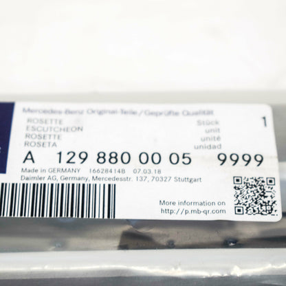 NEW MB SL R129 TOW HOOK COVER FRONT EYE HOLE TRIM A12988000059999 ORIGINAL