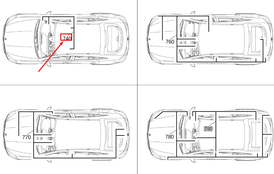 new mb gle w167 rear entertainment wiring harness lhd a1675404119 original