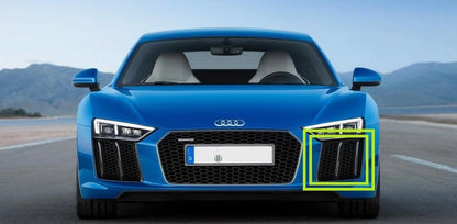 NEW AUDI R8 16-18 FRONT BUMPER N/S LEFT AIR GUIDE GRILL 4S0807683A3FZ