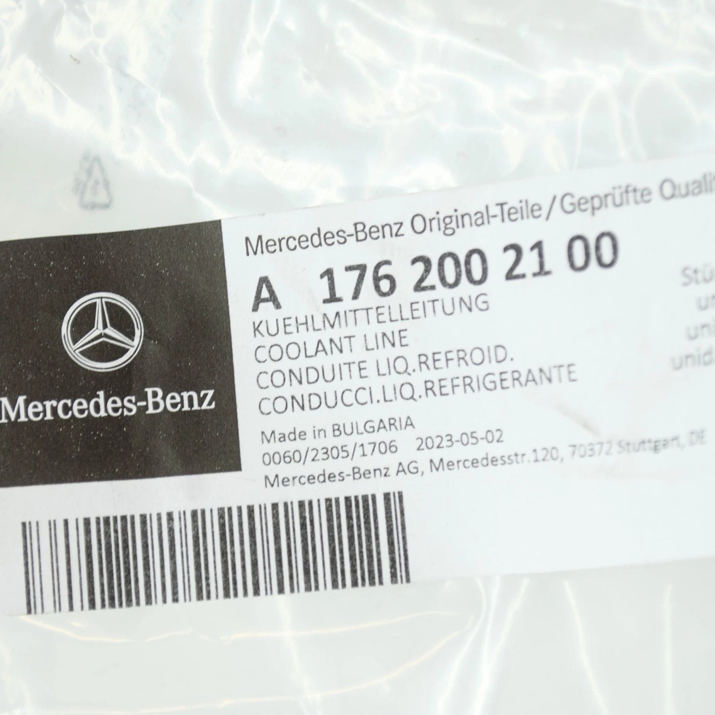 NEW MERCEDES-BENZ GLE W167 COOLANT HOSE PIPE A1762002100 ORIGINAL