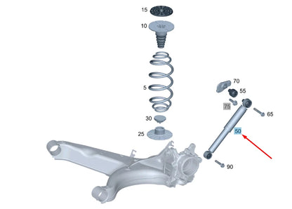 NEW MERCEDES-BENZ VITO W447 REAR SHOCK ABSORBER A4473267300 ORIGINAL