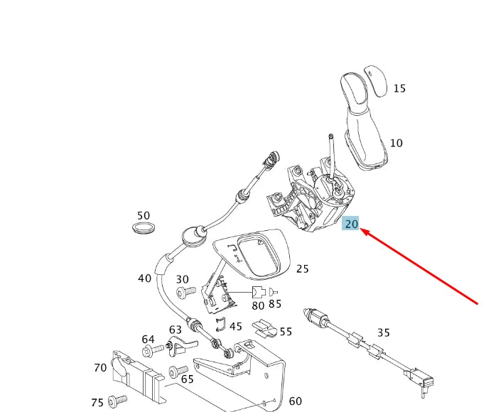 NEW MERCEDES-BENZ VITO W639 GEAR SHIFT SWITCHING UNIT LHD A6392603809 ORIGINAL
