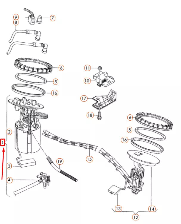 NEW AUDI A6 C6 IN-TANK FUEL PUMP DELIVERY MODULE 4F0919087F ORIGINAL