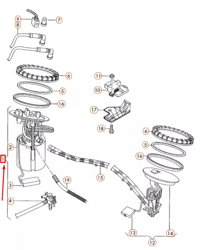 NEW AUDI A6 C6 IN-TANK FUEL PUMP DELIVERY MODULE 4F0919087F ORIGINAL