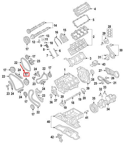 new audi q7 4l engine timing camshaft sprocket 057109116h original