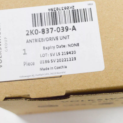 NEW VW CADDY 2K MK3 FRONT LEFT WINDOW REGULATOR DRIVE UNIT 2K0837039A ORIGINAL