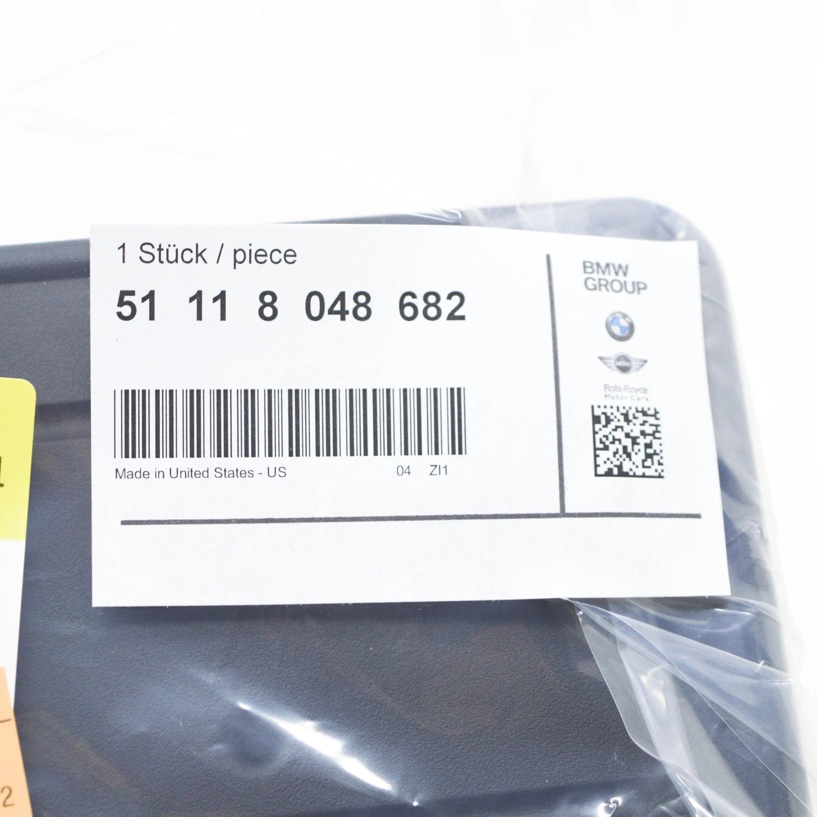 NEW BMW X5 E70 M FRONT BUMPER LICENSE NUMBER HOLDER 51118048682 8048682 ORIGINAL