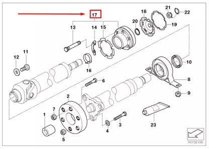 NEW BMW X5 E53 REAR DRIVESHAFT CV JOINT 26117503103 7503103 ORIGINAL