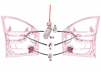 NEW MB R W251 FRONT LEFT DOOR WINDOW CONTROL SWITCH LHD A25183005909051 ORIGINAL