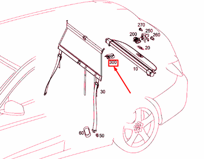 NEW MB CLA C117 REAR LEFT LUGGAGE NET BRACKET COVER A20486913089051 ORIGINAL