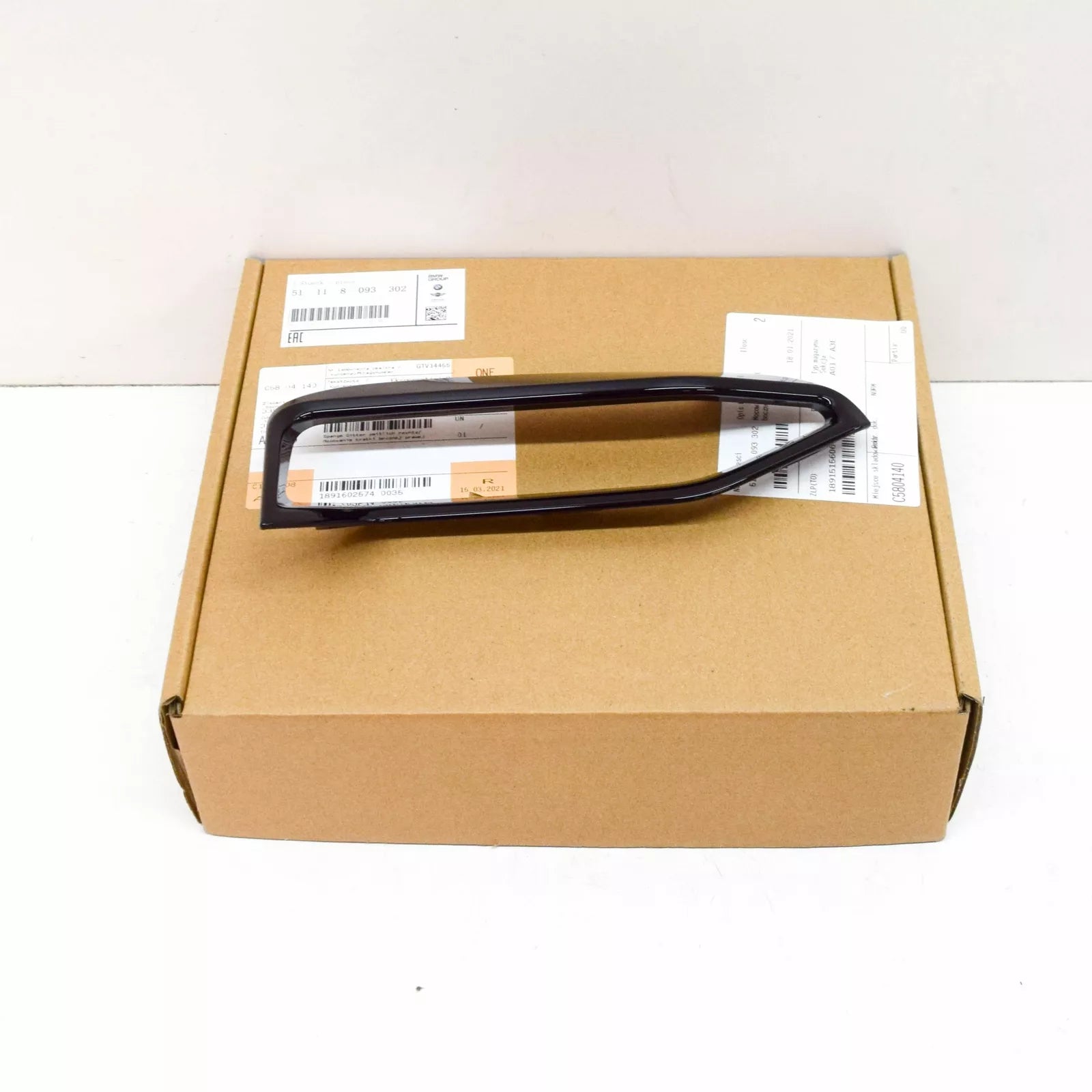 NEW BMW 3 G20 TRIM FRONT GRILL RIGHT SIDE 8093302 51118093302 2019 ORIGINAL