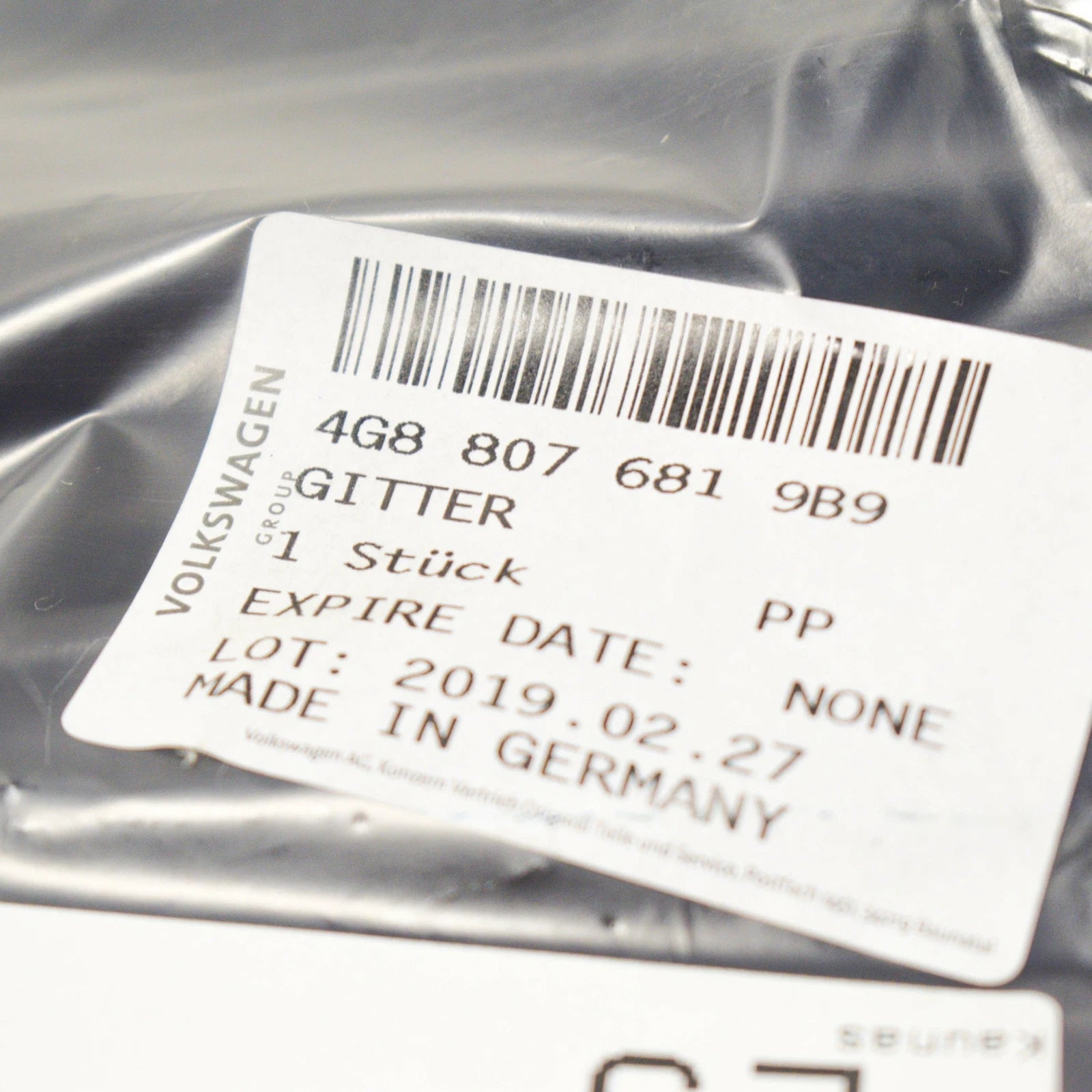 NEW AUDI A7 4G FRONT BUMPER LEFT LOWER GRILLE 4G88076819B9 2013 GENUINE