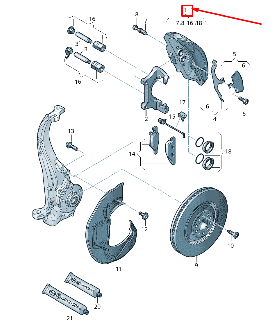 new audi a6 allroad 4g front left brake caliper 4g0615123f original