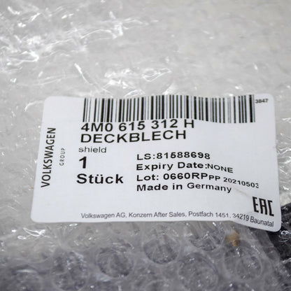 NEW AUDI Q7 4M FRONT RIGHT BRAKE DISC PROTECTION 4M0615312H ORIGINAL